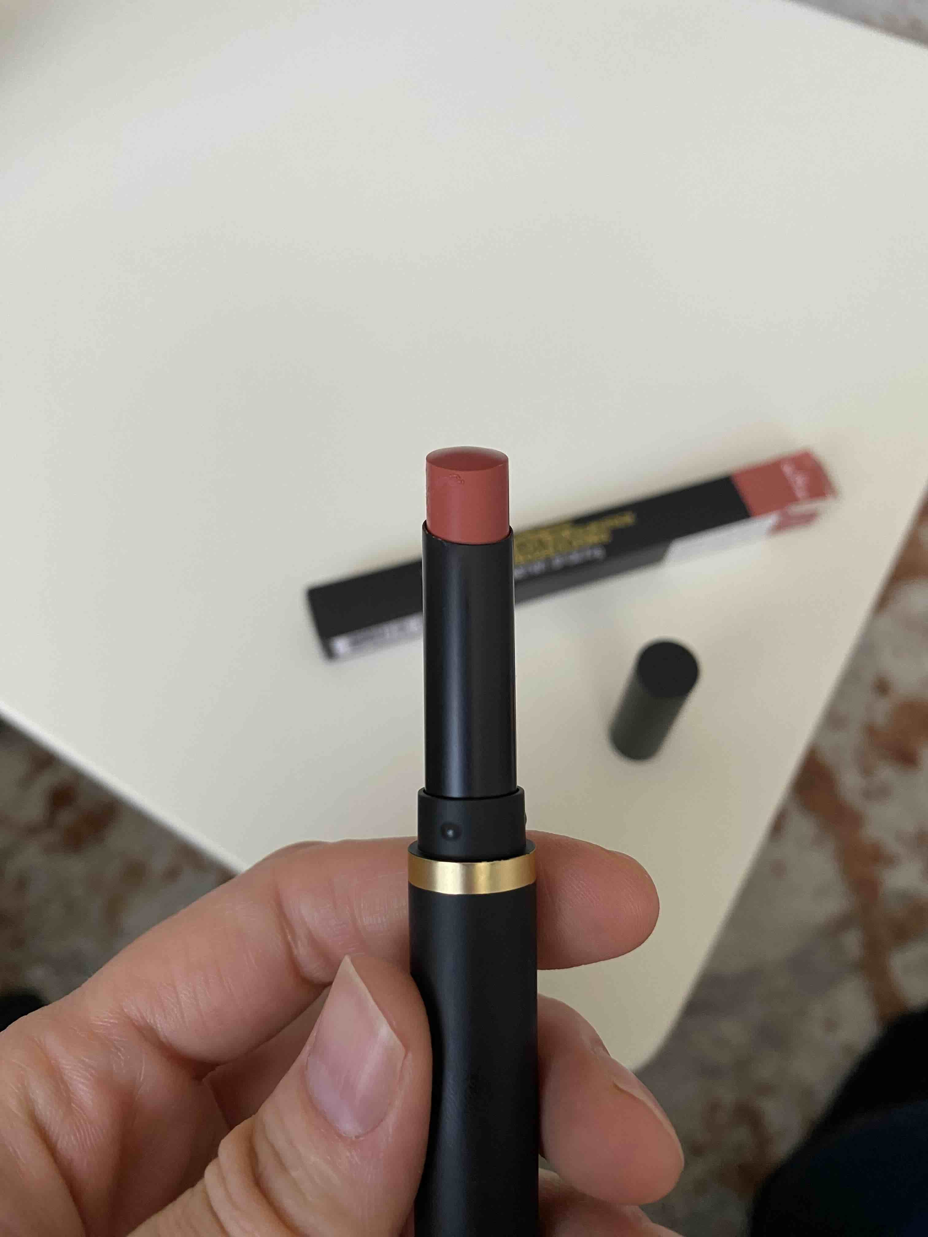 رژ لب ماک اورجینال Mac 99908 Powder Kiss Velvet Blur Slim Stick Lasting Up to 12 Hours Matte Finish Lipstick Mull It Over 2 G photo review