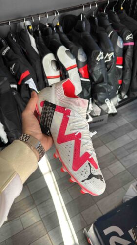 کتانی زمین چمن پوما اورجینال Puma 10736102 FUTURE PRO FG/AG PUMA White-PUMA Black-F photo review