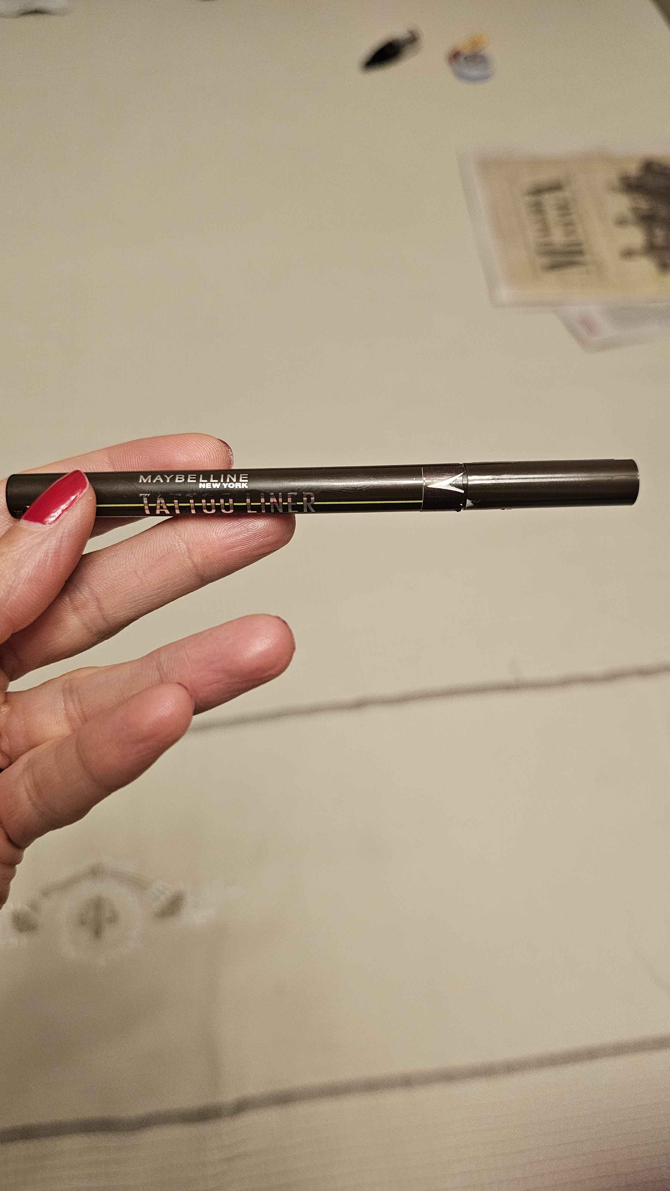 خط چشم میبلین نیویورک اورجینال Maybelline New York TTLNRINK Tattoo Liner Ink Pen - Pitch Brown Brown photo review