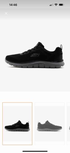 کفش پیاده روی اسکیچرز اورجینال Skechers AST06904 Track - Broader Men's Black Sports Shoes 232698tk Bkcc photo review