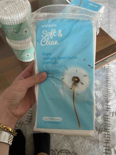 پنبه واتسون اورجینال Watsons SETW096 Square Makeup Removal Cotton 150 60 Pieces photo review