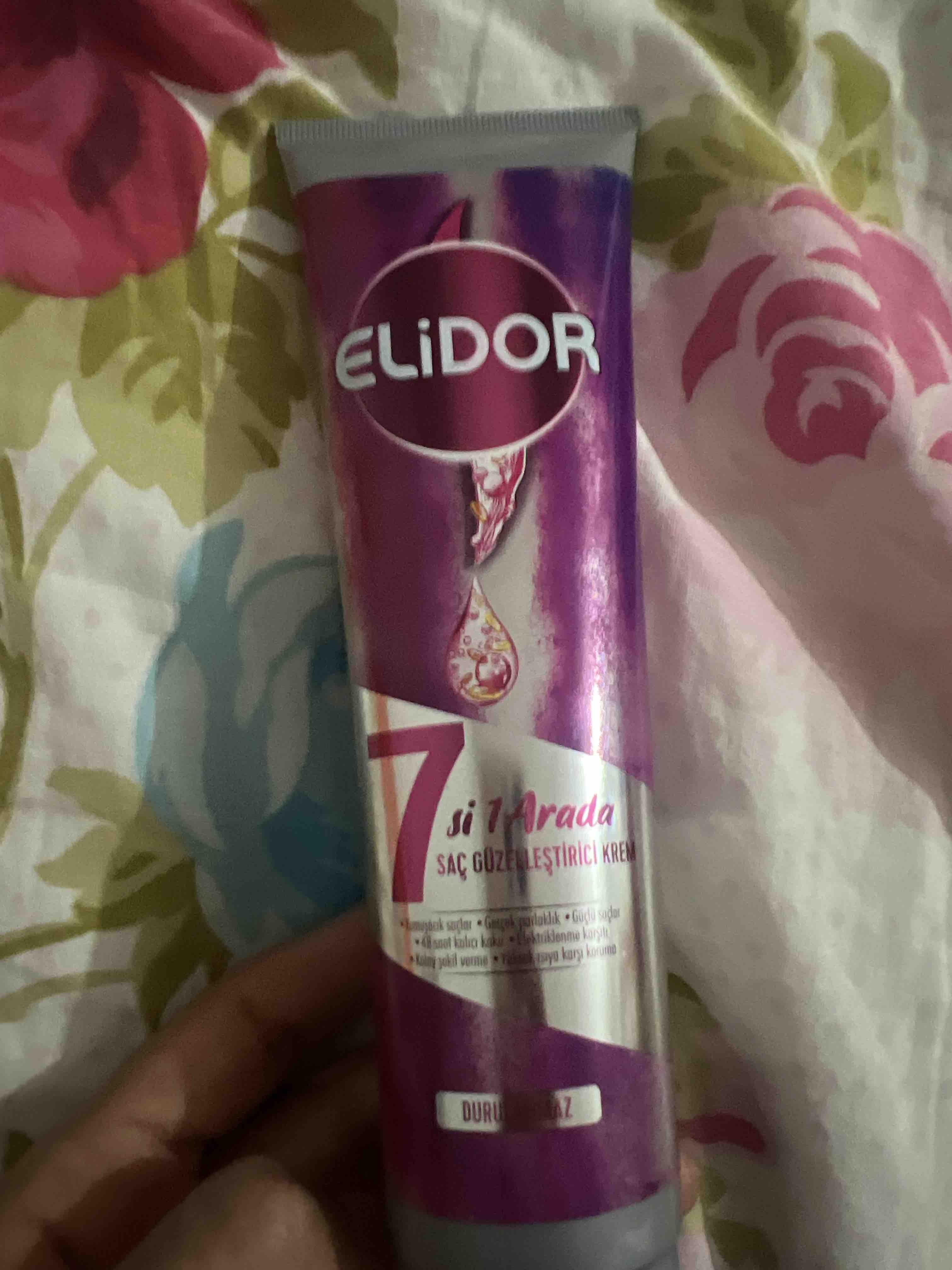 نرم کننده مو الیدور اورجینال Elidor SET.UNİ.1761 7 in 1 Hair Beautifying Care Cream Contains Collagen 150 ml photo review