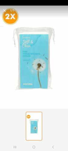 پنبه واتسون اورجینال Watsons SETW096 Square Makeup Removal Cotton 150 60 Pieces photo review