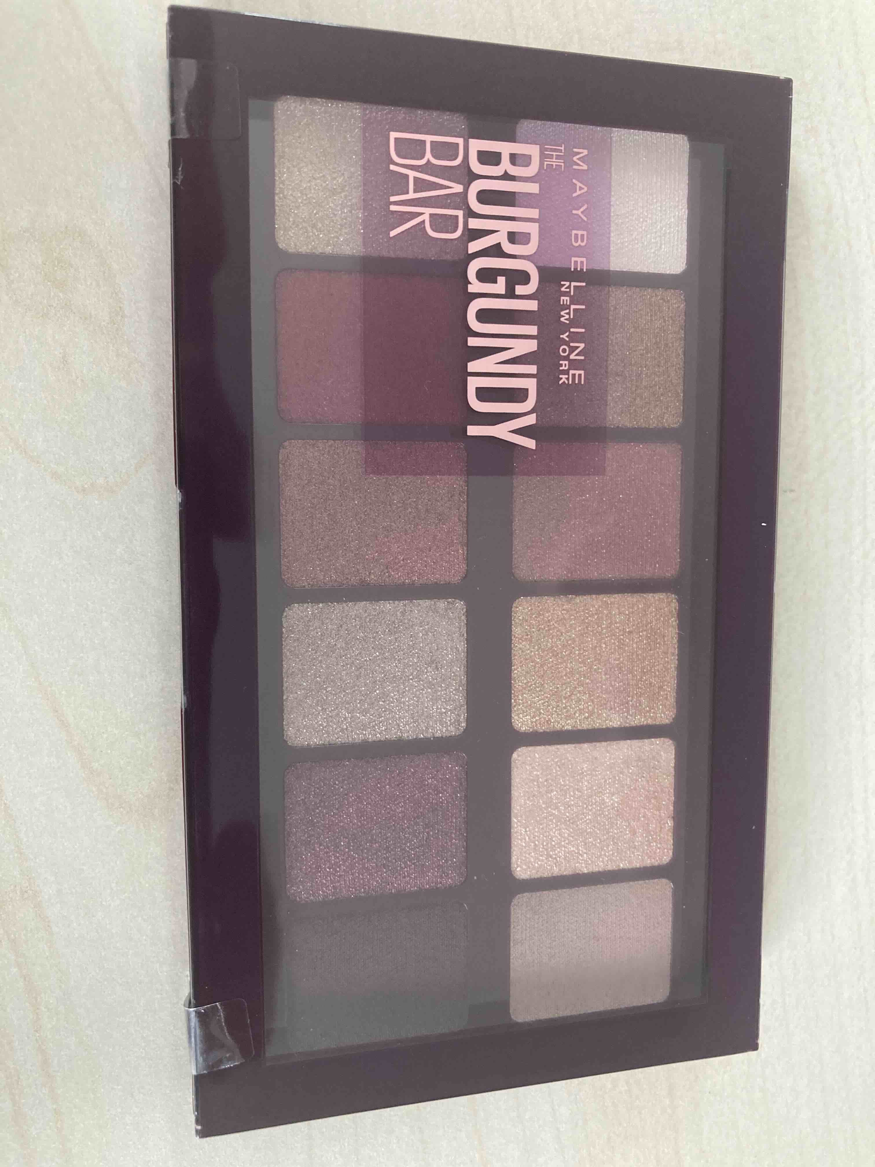 سایه چشم میبلین نیویورک اورجینال Maybelline New York 3600531429911 Eyeshadow Palette - The Burgundy Eye Shadow Palette - Matte and Shimmer photo review
