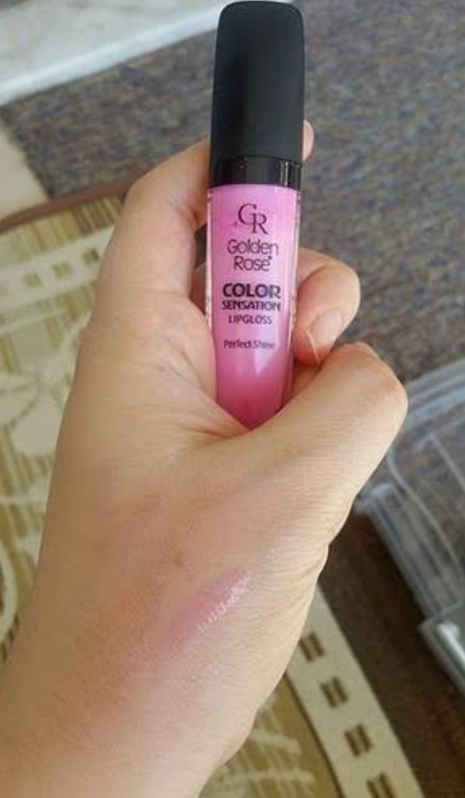 رژ لب گلدن رز اورجینال Golden Rose RGCS Color Sensation Lipgloss No: 101 Light Pink - Colorful Lip Gloss - 8691190704018 photo review