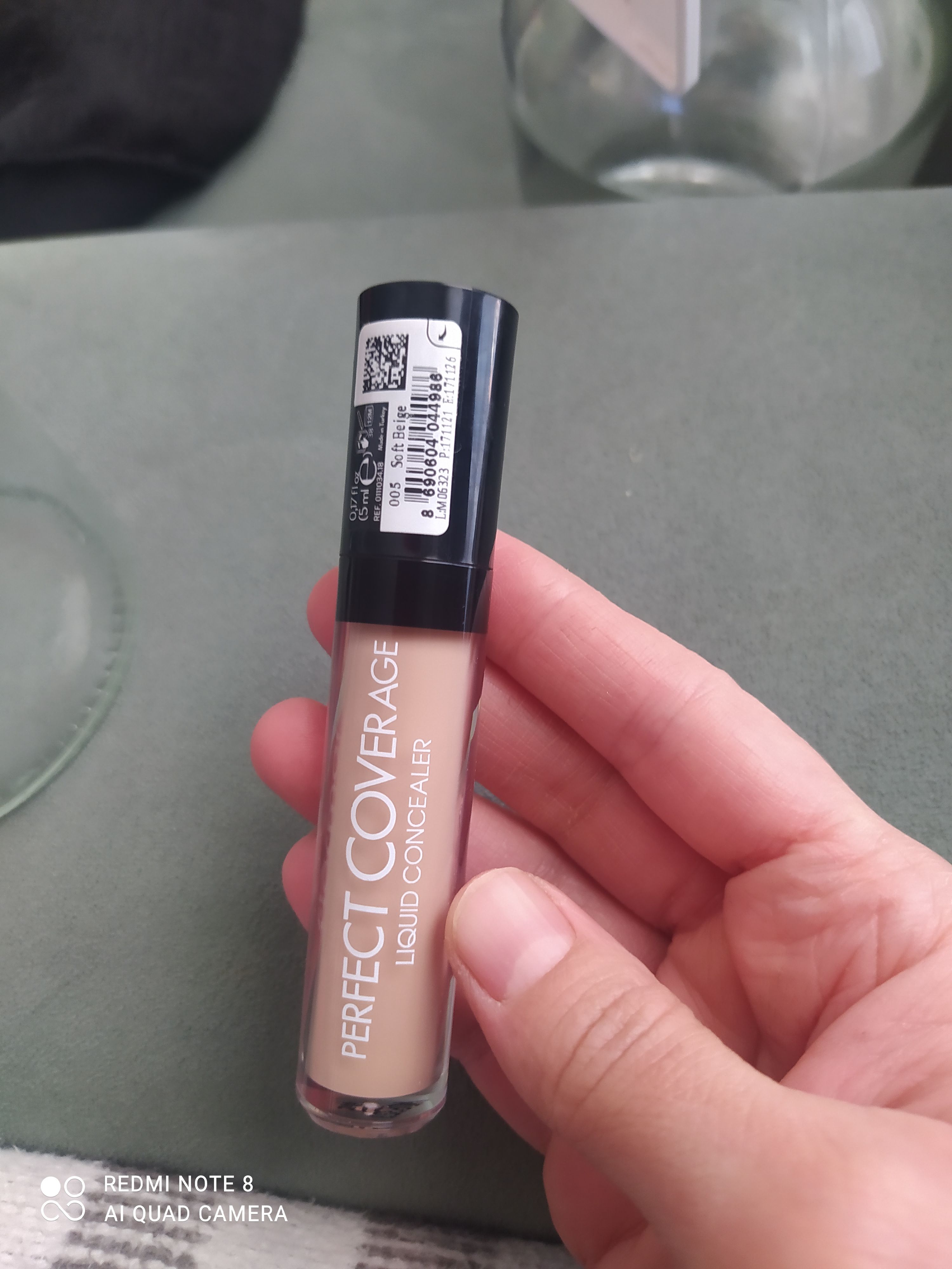 کانسیلر  فلورمار 0111034 Flormar اورجینال Liquid Concealer - Perfect Coverage Concealer - 005 Soft Beige - 8690604044986 photo review