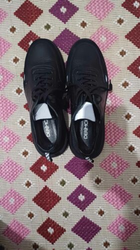 اسنیکر دریمود اورجینال Derimod 24SFD641914 Men's Black Lace-up Leather Sneaker 24sfd641914 photo review