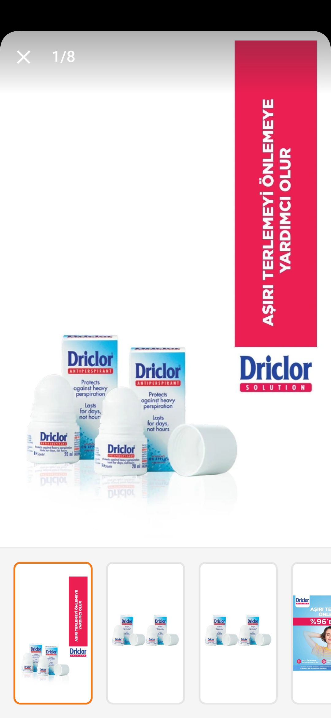 دئودورانت - رول آن دریکور اورجینال Driclor 50110911026082 Anti Perspirant Roll On 20 ml photo review