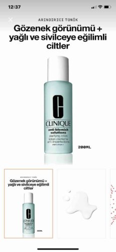 تقویت کننده کلینیک اورجینال Clinique 6K0G Anti Blemish Solutions™ Tonic/Lotion for Oily and Acne Prone Skin 200 ml | Salicylic Acid photo review