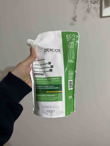 شامپو ویشی اورجینال Vichy 3337875787208 Dercos Anti-dandruff Anti-Dandruff Care Shampoo, Dry Hair, Refill Package 500 ml photo review