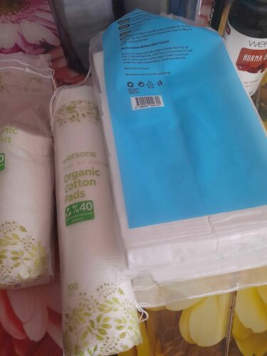 پنبه واتسون اورجینال Watsons SETW096 Square Makeup Removal Cotton 150 60 Pieces photo review