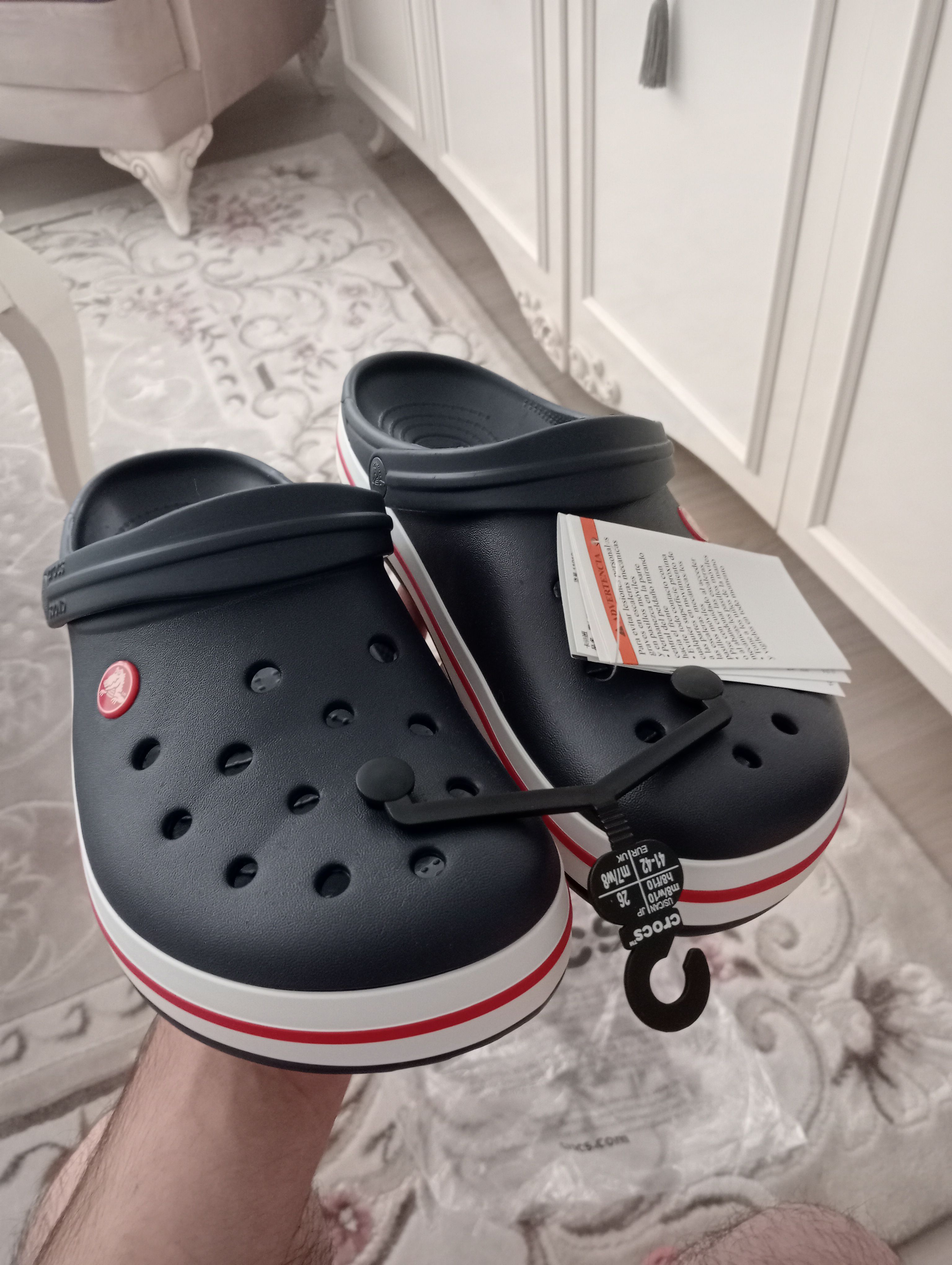 دمپایی کراکس اورجینال Crocs CROC11016E01042 Crocband Navy Blue Unisex Slippers 11016-410 photo review
