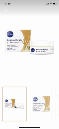 کرم صورت نیووا اورجینال NIVEA 88094 Anti-Wrinkle Age-Specific Face Care Cream 50ml, Revitalizing, Argan Oil, Calcium, UV Filter photo review