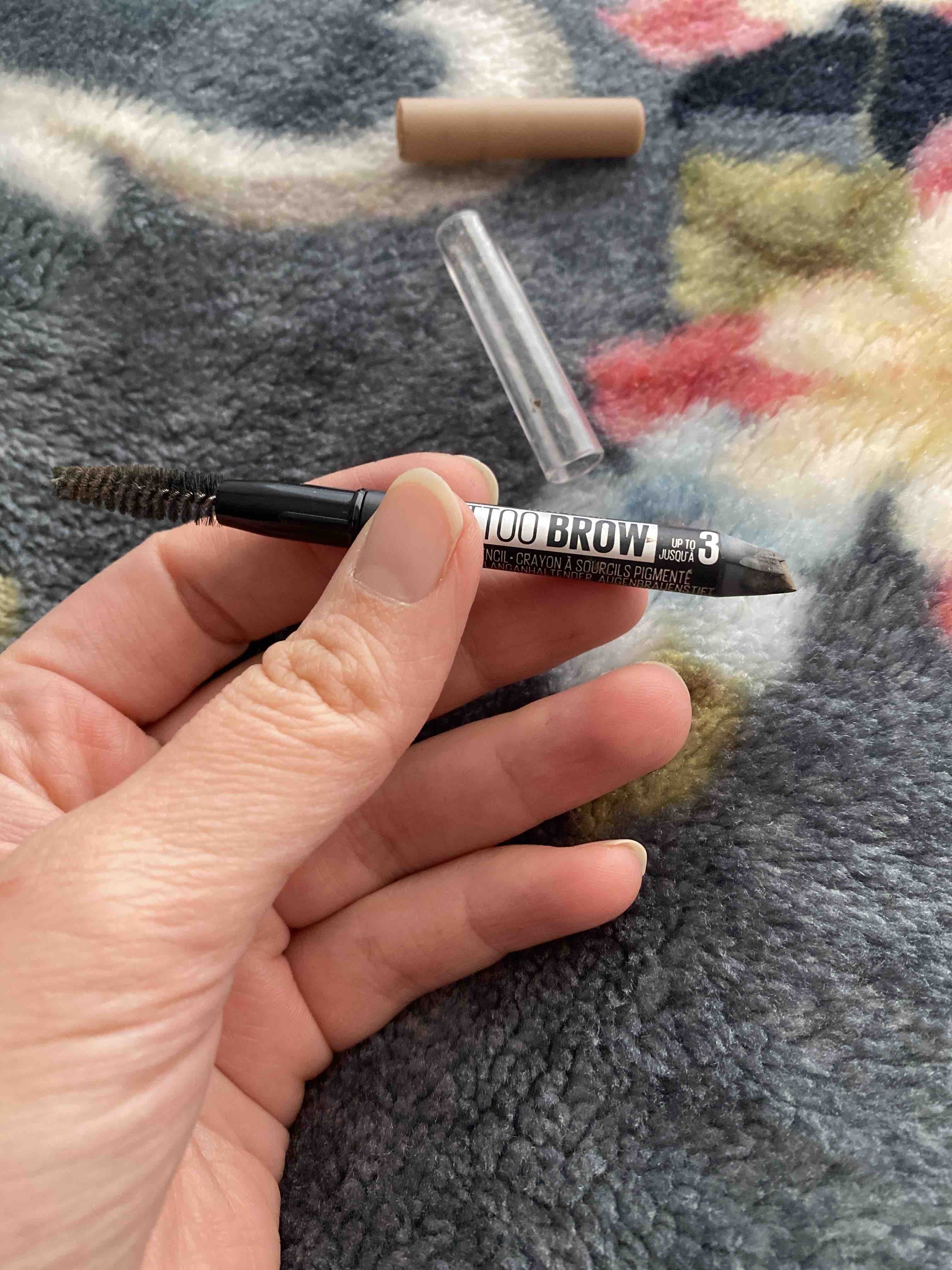 مداد ابرو و سایه ابرو میبلین نیویورک اورجینال Maybelline New York 02-Blonde Tattoo Brow 36H Eyebrow Pencil 02 Blonde photo review