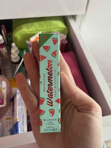 رژگونه من رولوشن قلبم اورجینال I Heart Revolution  5057566587310 I Heart Rev. Watermelon Dewy Tint Blush Juicy photo review