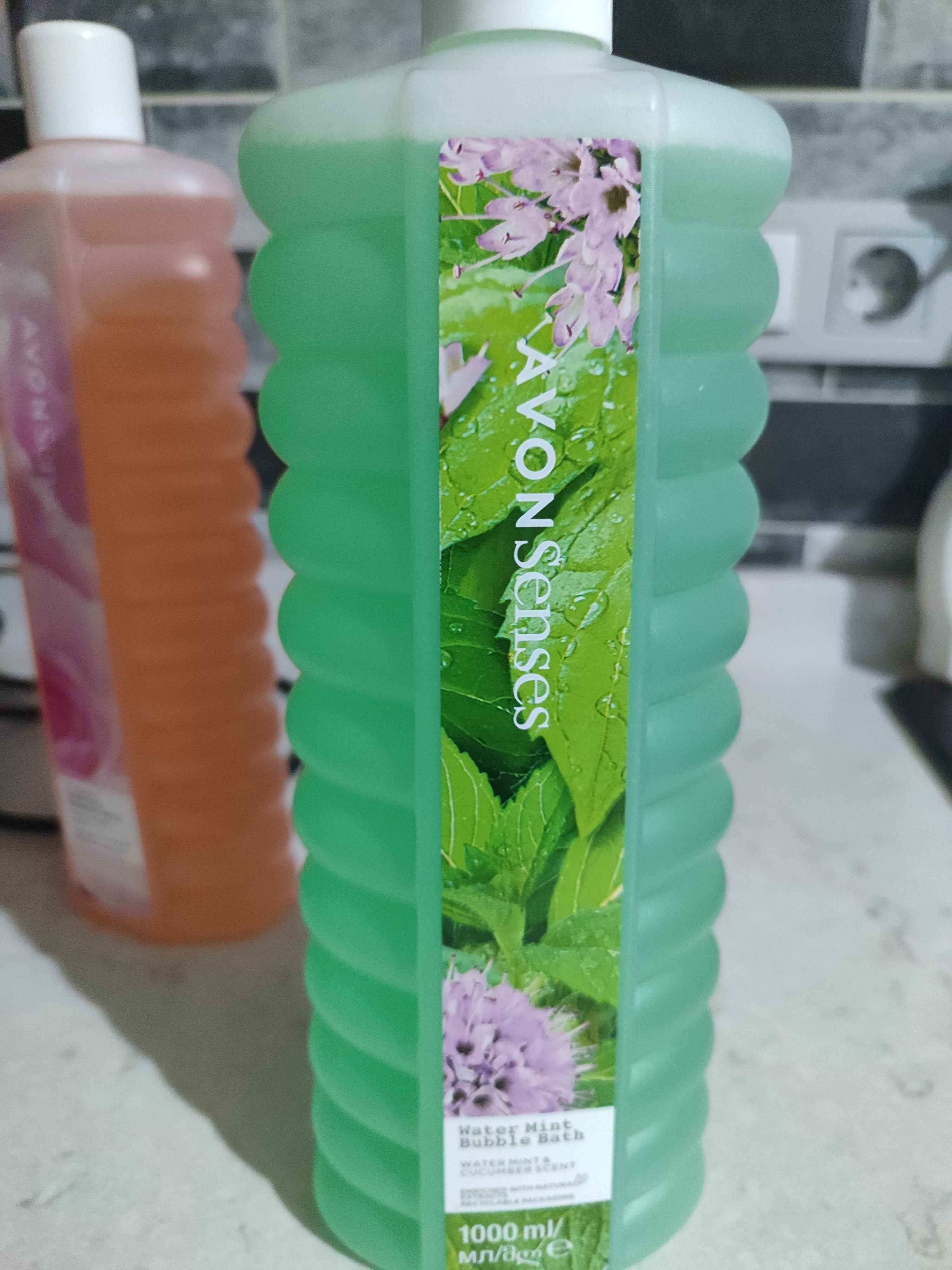فوم حمام آوون اورجینال Avon MPACK4063 Senses Mint Cucumber Rose Amber And Musk Bamboo Handle Bubble Bath Pack photo review