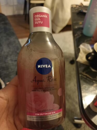 آرایش پاک کن نیووا اورجینال NIVEA 82813 Aqua Rose Micellar Rose Water Dual Phase Make-up Remover Water 400ml, Face Eye And Lip, Moisturizer photo review