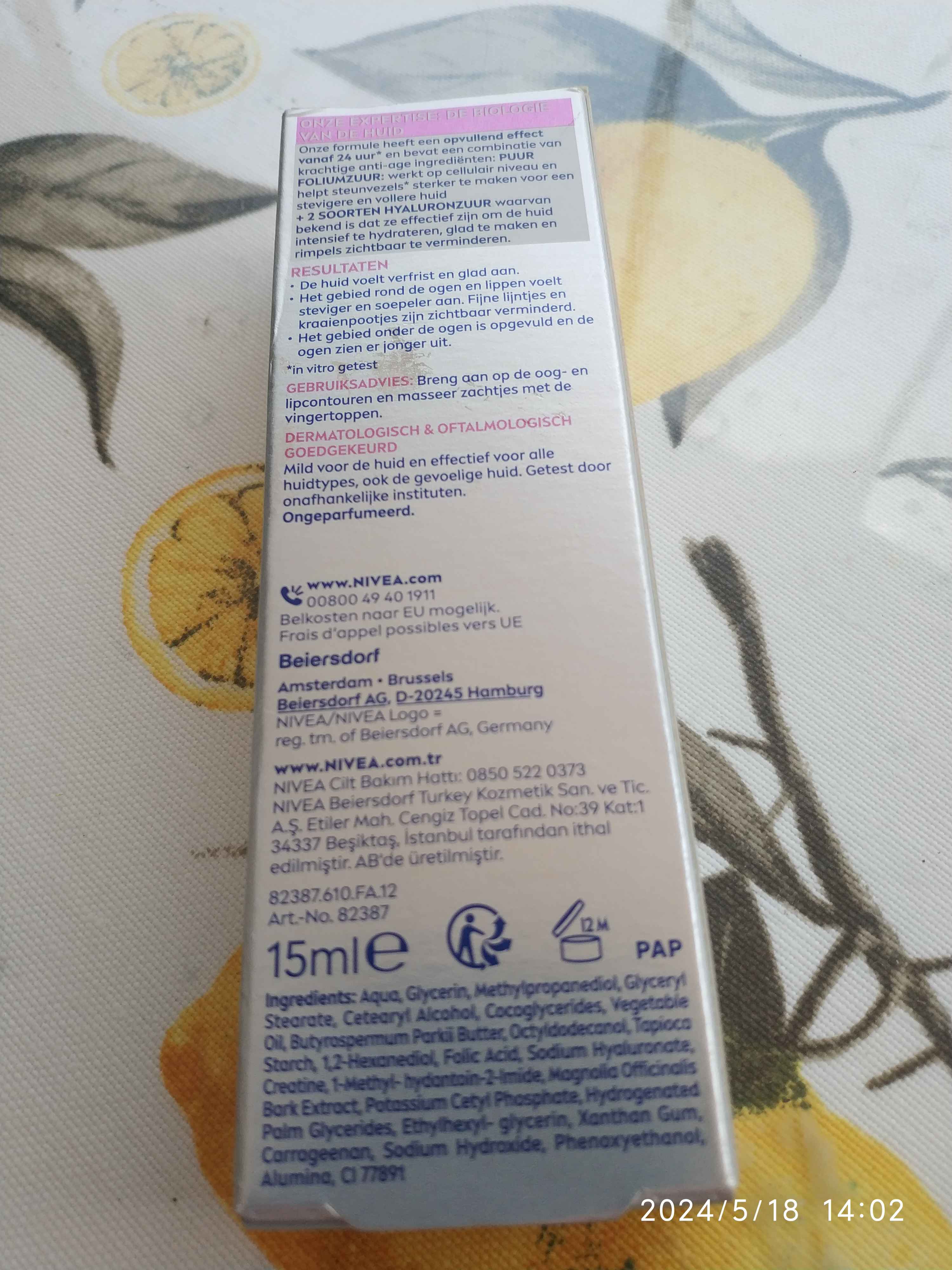 کرم چشم نیووا اورجینال NIVEA 82387-06100-31 Cellular Expert Filler Firming Eye Cream 15ml, Line Reducer, Collagen, Moisturizer photo review