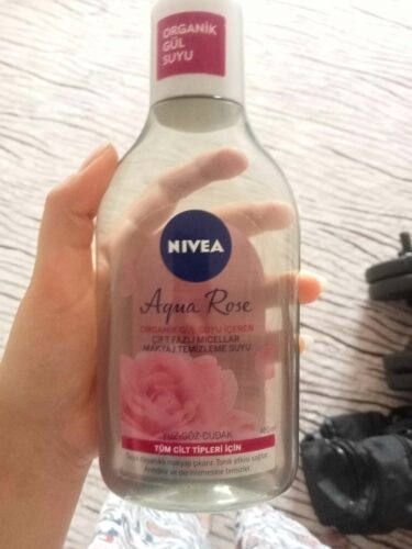 آرایش پاک کن نیووا اورجینال NIVEA 82813 Aqua Rose Micellar Rose Water Dual Phase Make-up Remover Water 400ml, Face Eye And Lip, Moisturizer photo review