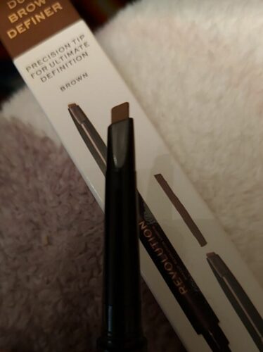مداد ابرو و سایه ابرو رولوشن اورجینال Revolution 5057566039710 Duo Define Light Brown Eyebrow Liner photo review