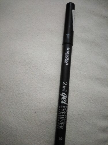 خط چشم دبورا اورجینال Deborah 8009518222562 2in1 Gel Kajal & Eyeliner Pencil Eye Pencil 01 Black photo review