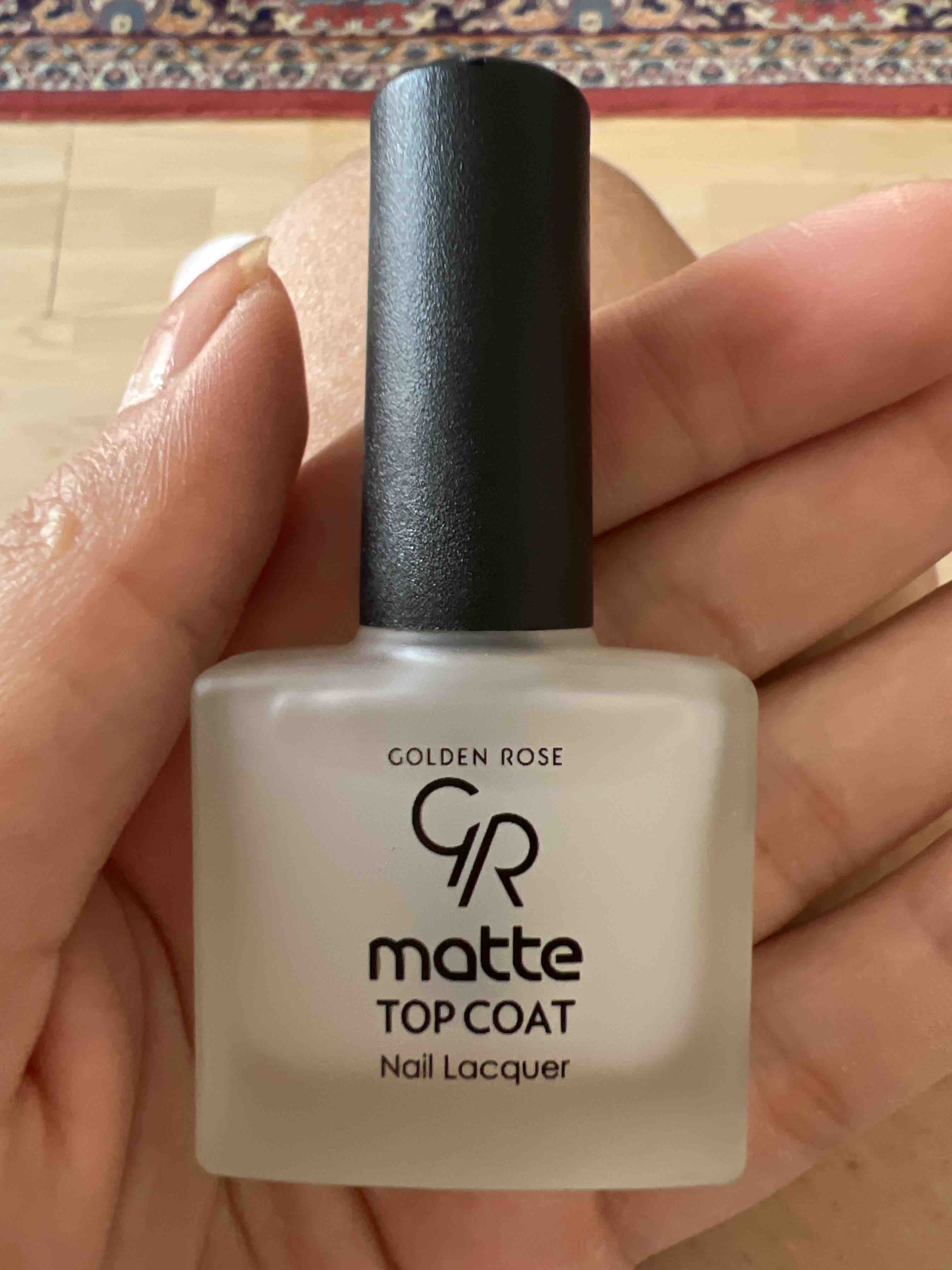 لاک ناخن گلدن رز اورجینال Golden Rose OGMN Matte Top Coat Nail Lacquer - Mattifying Nail Polish - 8691190069827 photo review