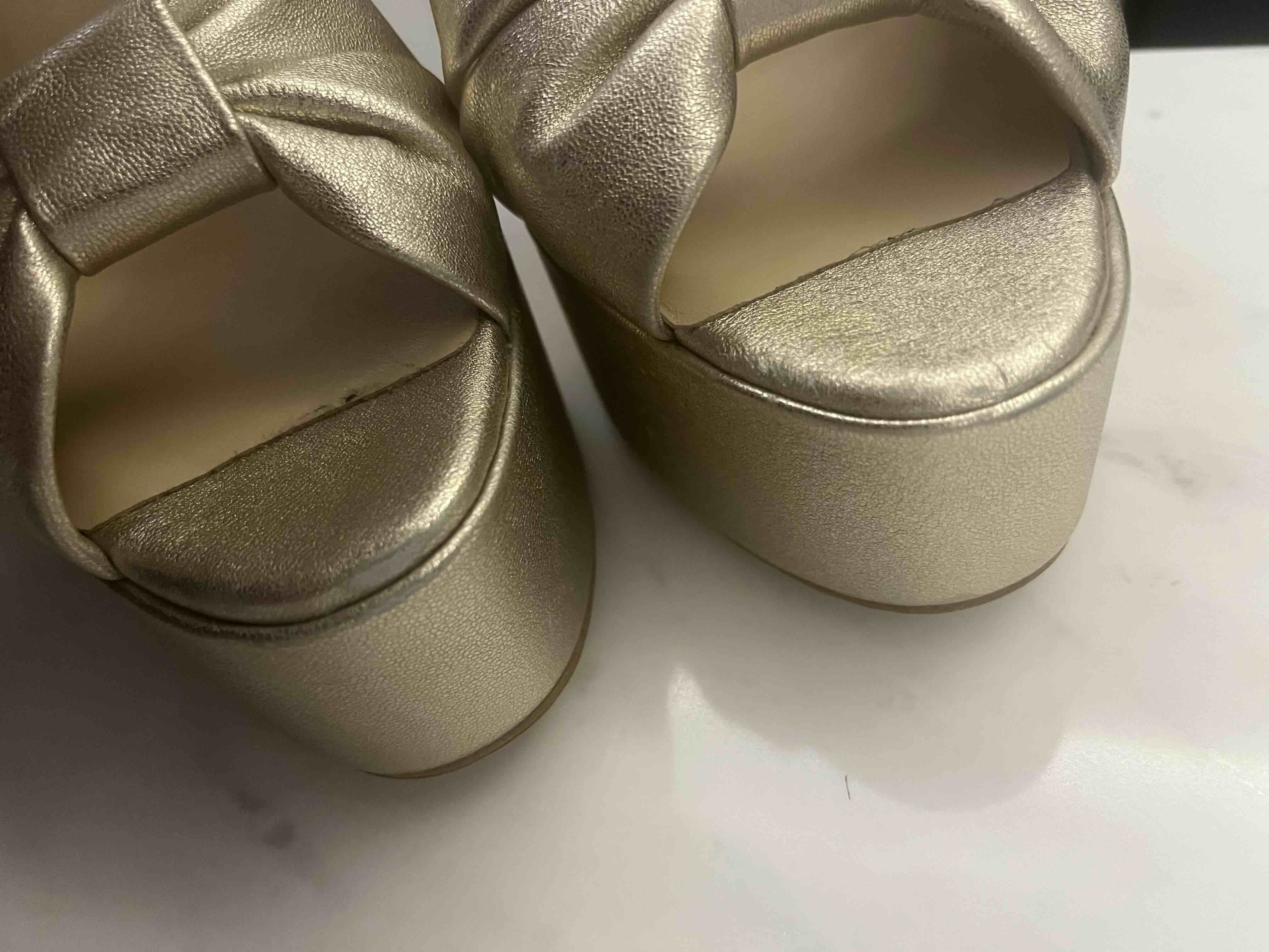 صندل آلدو اورجینال Aldo STAIR-TR-710-001-043 Staır-tr - Gold Women's Evening Dress Heeled Sandals photo review