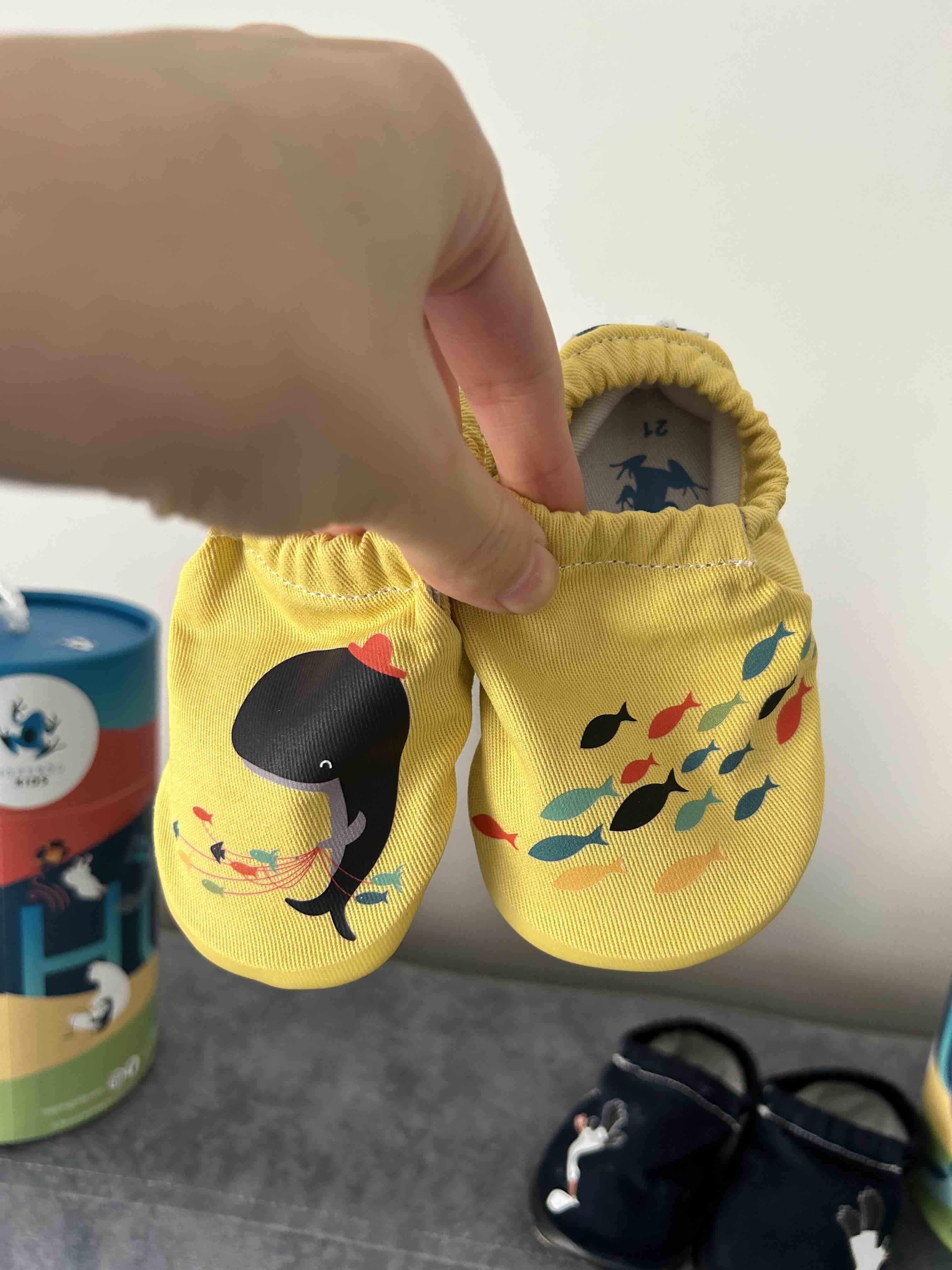 پاپوش وارداتی اورجینال HOPFRÖG 21Y035P0JOURNEY Journey Hyper Beach Yellow Barefoot Smart Booties photo review