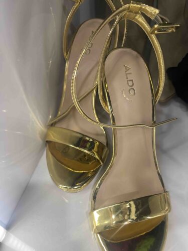 صندل آلدو اورجینال Aldo KAT-715-002-028 Kat - Gold Women's Evening Dress Heeled Sandals photo review