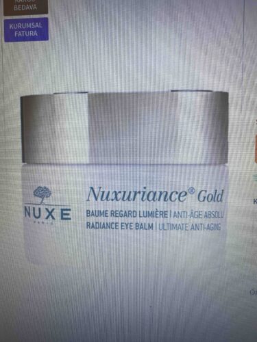 کرم چشم ناکس اورجینال Nuxe 3264680015922 Nuxuriance Gold Eye Balm - Anti Aging Eye Contour Care Cream 15 ml photo review