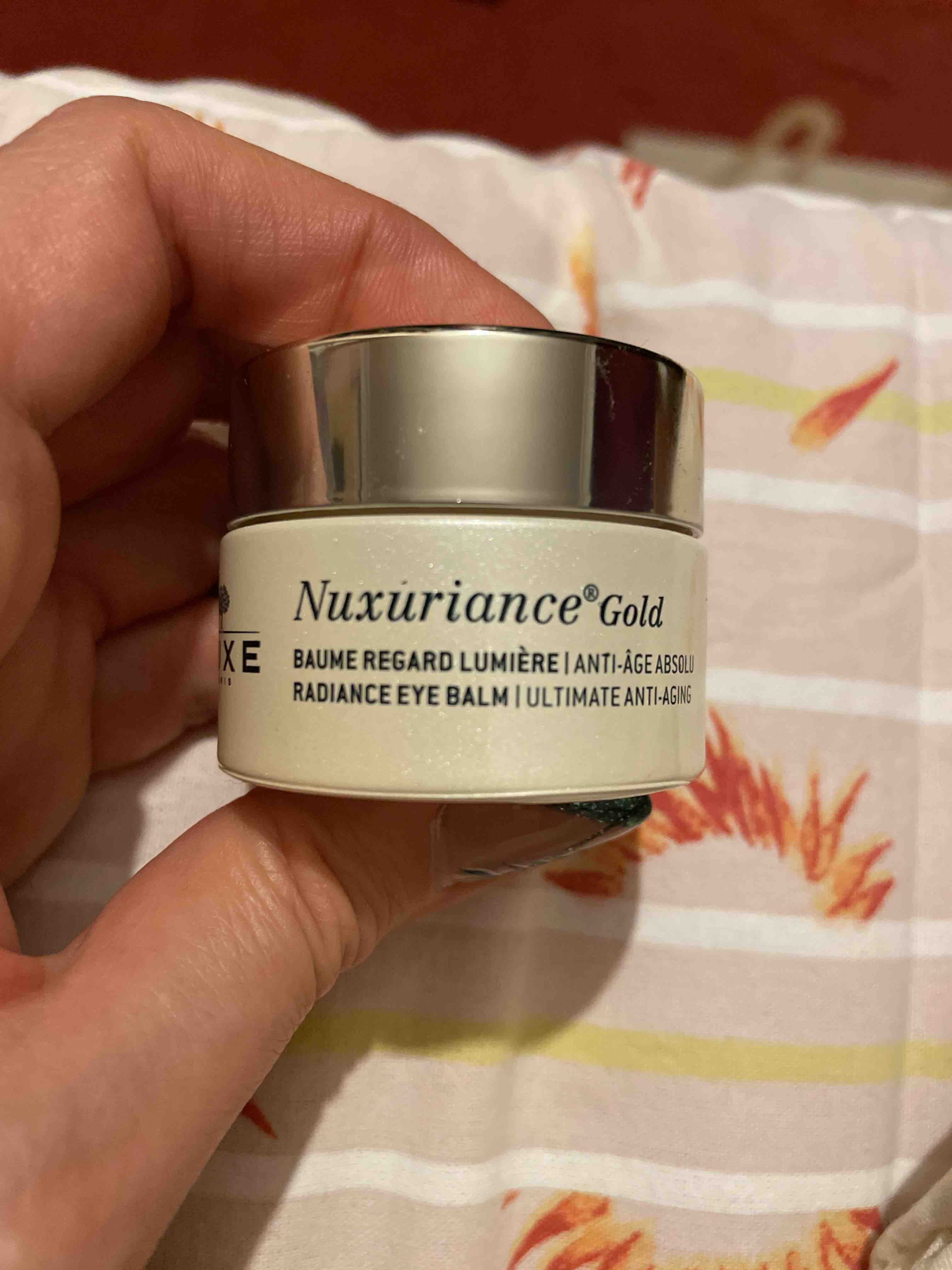 کرم چشم ناکس اورجینال Nuxe 3264680015922 Nuxuriance Gold Eye Balm - Anti Aging Eye Contour Care Cream 15 ml photo review